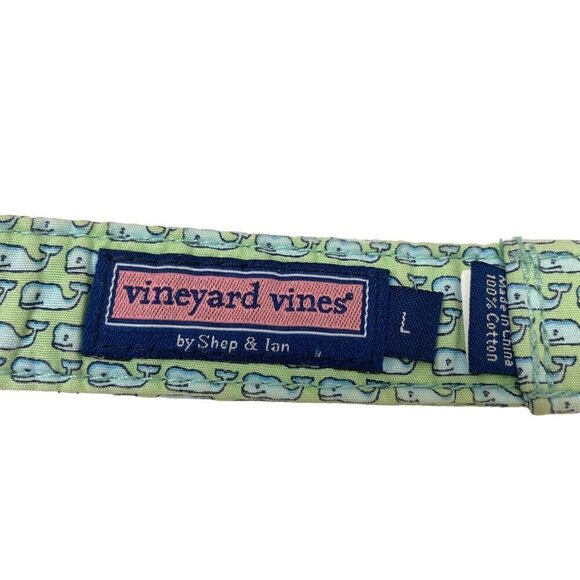 VINEYARD VINES Kids Belt Size Large Whale Mint Green Print Adjustable D-ring - Picture 3 of 7